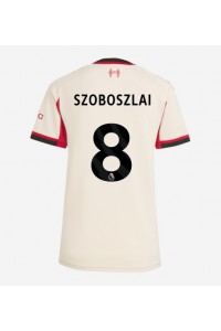 Liverpool Dominik Szoboszlai #8 Fotballdrakt Borte Klær Dame 2025-26 Korte ermer